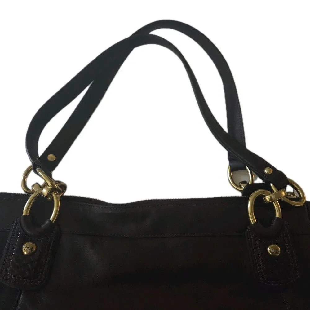 NEW Coach Kristin Spectator Purple Ostrich Handbag #18303 Vintage Y2K